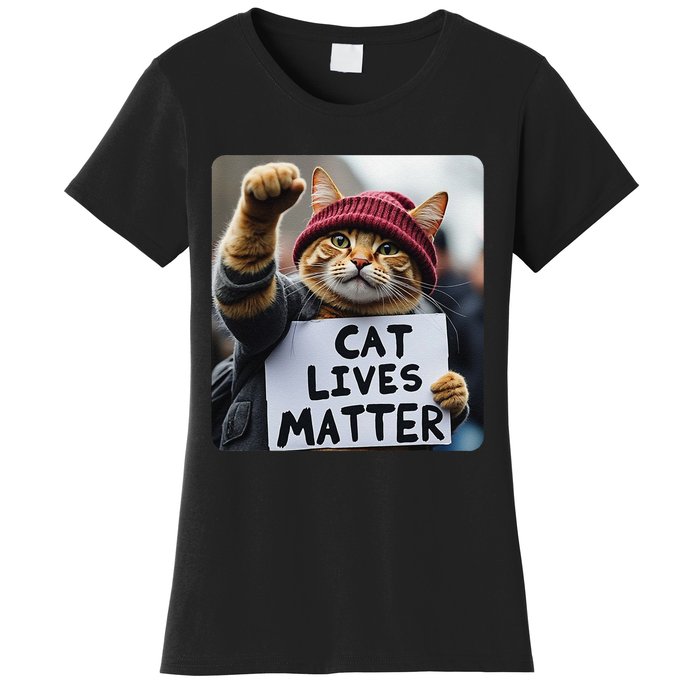 Donald Trump 2024 Cats Cat Lives Matter Trump Gift Women's T-Shirt