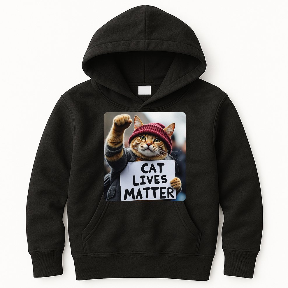 Donald Trump 2024 Cats Cat Lives Matter Trump Gift Kids Hoodie