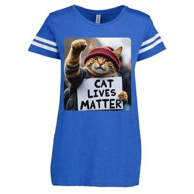 Donald Trump 2024 Cats Cat Lives Matter Trump Gift Enza Ladies Jersey Football T-Shirt