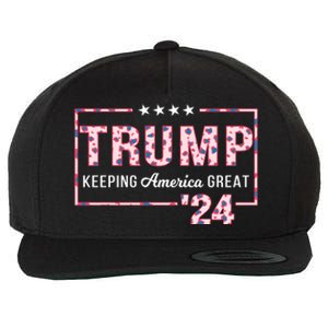 Donald Trump 2024 President Pro Trump Leopard Print Cute Gift Wool Snapback Cap