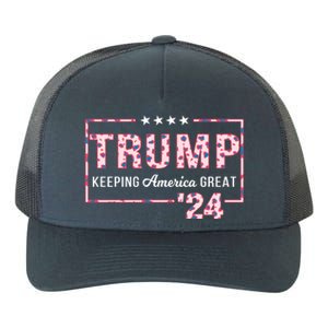 Donald Trump 2024 President Pro Trump Leopard Print Cute Gift Yupoong Adult 5-Panel Trucker Hat