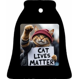 Donald Trump 2024 Cats Cat Lives Matter Trump Vance 2024 Ceramic Bell Ornament