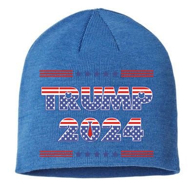 Donald Trump 2024 Patriotic Political Humor Meaningful Gift Sustainable Beanie