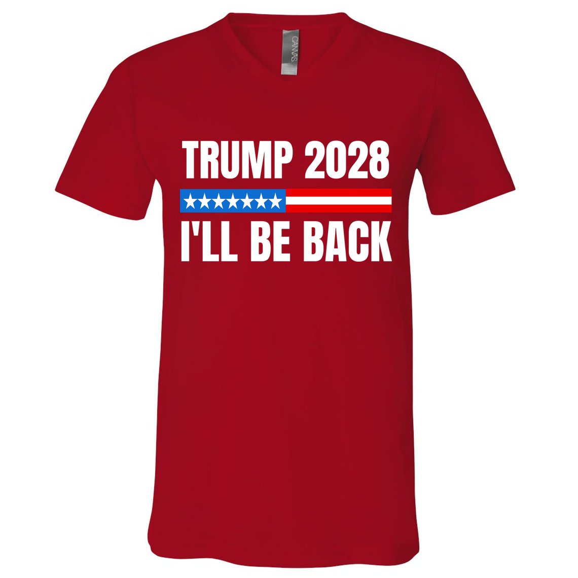 Donald Trump 2028 Election Trump 2028 I'll Be Back V-Neck T-Shirt