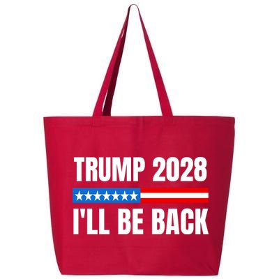 Donald Trump 2028 Election Trump 2028 I'll Be Back 25L Jumbo Tote