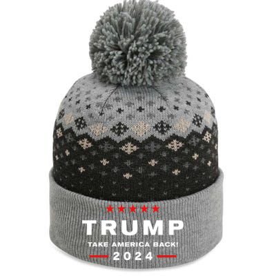 Donald Trump 2024 Take America Back Election The Return Meaningful Gift The Baniff Cuffed Pom Beanie