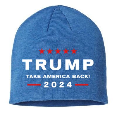 Donald Trump 2024 Take America Back Election The Return Meaningful Gift Sustainable Beanie