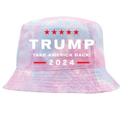 Donald Trump 2024 Take America Back Election The Return Meaningful Gift Tie-Dyed Bucket Hat