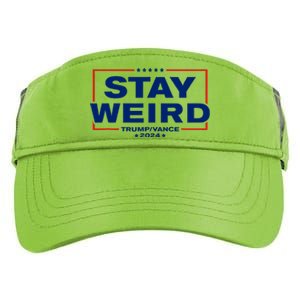 Donald Trump 2024 Stay Weird Jd Vance Adult Drive Performance Visor