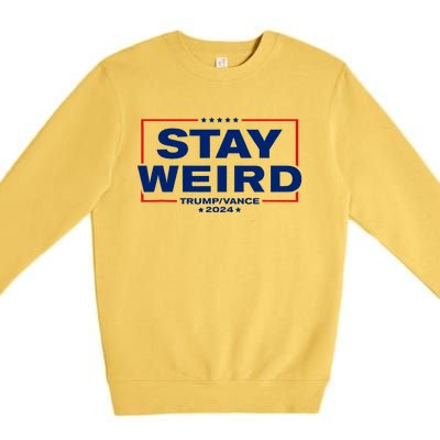 Donald Trump 2024 Stay Weird Jd Vance Premium Crewneck Sweatshirt