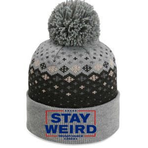 Donald Trump 2024 Stay Weird Jd Vance The Baniff Cuffed Pom Beanie