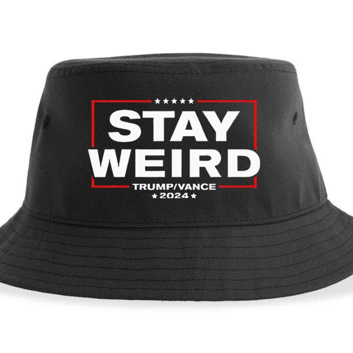 Donald Trump 2024 Stay Weird Jd Vance Sustainable Bucket Hat