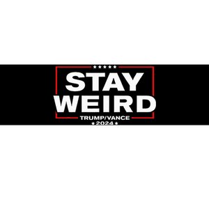 Donald Trump 2024 Stay Weird Jd Vance Bumper Sticker