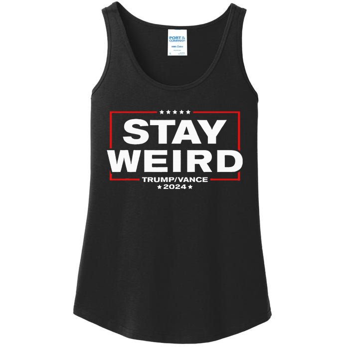 Donald Trump 2024 Stay Weird Jd Vance Ladies Essential Tank