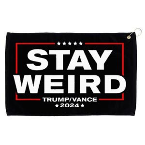 Donald Trump 2024 Stay Weird Jd Vance Grommeted Golf Towel