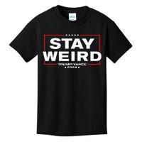 Donald Trump 2024 Stay Weird Jd Vance Kids T-Shirt