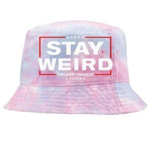 Donald Trump 2024 Stay Weird Jd Vance Tie-Dyed Bucket Hat