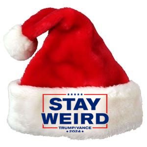 Donald Trump 2024 Stay Weird Jd Vance Premium Christmas Santa Hat