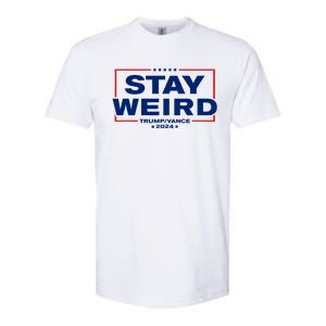 Donald Trump 2024 Stay Weird Jd Vance Softstyle CVC T-Shirt