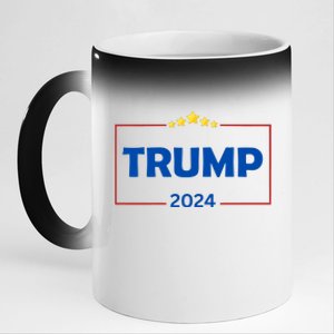 Donald Trump 2024 Take America Back Usa United States 11oz Black Color Changing Mug