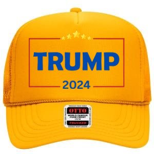 Donald Trump 2024 Take America Back Usa United States High Crown Mesh Back Trucker Hat