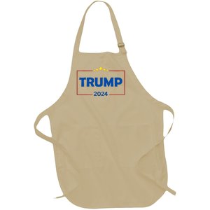 Donald Trump 2024 Take America Back Usa United States Full-Length Apron With Pockets