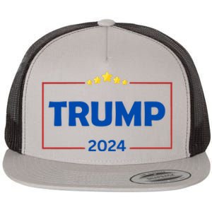 Donald Trump 2024 Take America Back Usa United States Flat Bill Trucker Hat