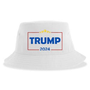 Donald Trump 2024 Take America Back Usa United States Sustainable Bucket Hat