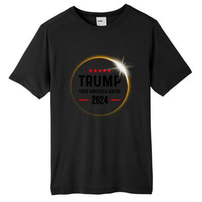 Donald Trump 2024 Take America Back Election Solar Eclipse Gift Tall Fusion ChromaSoft Performance T-Shirt