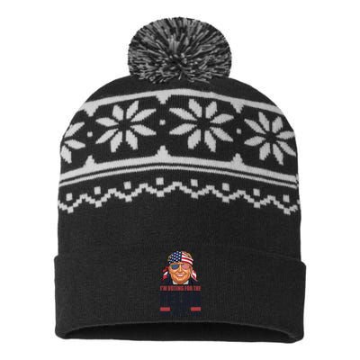 Donald Trump 2024 Presidential Support Design USA-Made Snowflake Beanie