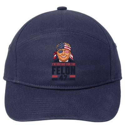 Donald Trump 2024 Presidential Support Design 7-Panel Snapback Hat