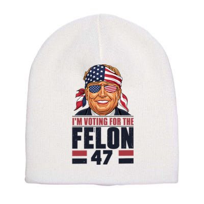 Donald Trump 2024 Presidential Support Design Short Acrylic Beanie