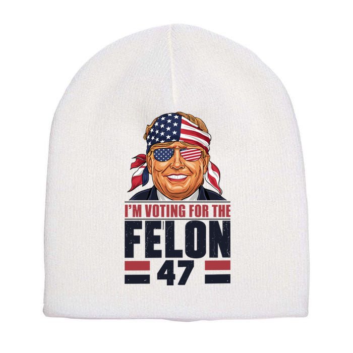 Donald Trump 2024 Presidential Support Design Short Acrylic Beanie