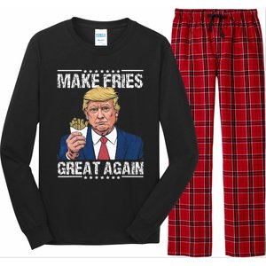 Donald Trump 2024 Make French Fries Great Again Long Sleeve Pajama Set