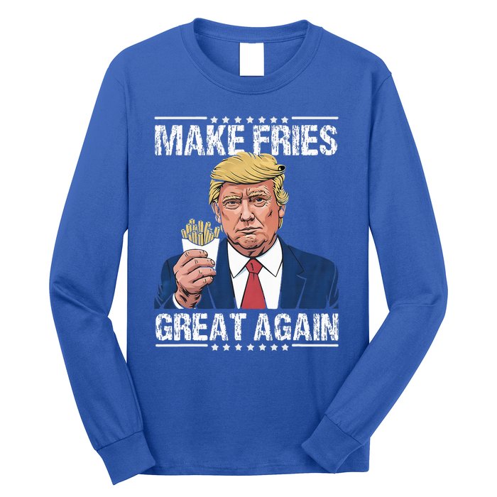 Donald Trump 2024 Make French Fries Great Again Long Sleeve Shirt