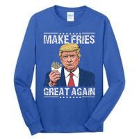 Donald Trump 2024 Make French Fries Great Again Tall Long Sleeve T-Shirt