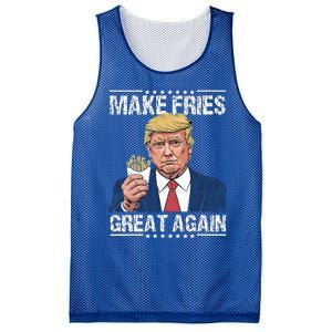 Donald Trump 2024 Make French Fries Great Again Mesh Reversible Basketball Jersey Tank