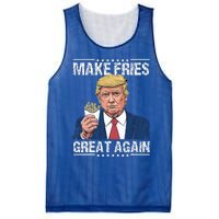 Donald Trump 2024 Make French Fries Great Again Mesh Reversible Basketball Jersey Tank