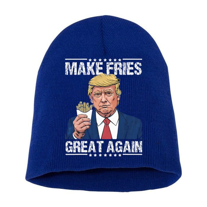 Donald Trump 2024 Make French Fries Great Again Short Acrylic Beanie