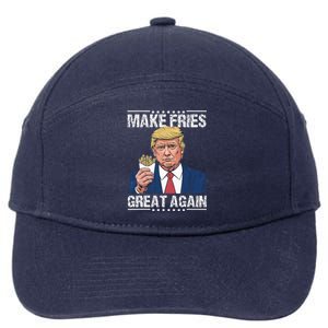 Donald Trump 2024 Make French Fries Great Again 7-Panel Snapback Hat