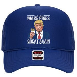 Donald Trump 2024 Make French Fries Great Again High Crown Mesh Back Trucker Hat