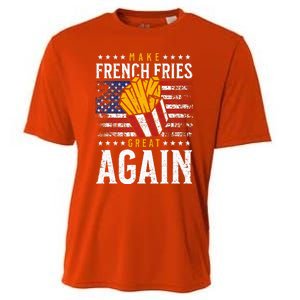 Donald Trump 2024 French Fry Make French Fries Great Again Cooling Performance Crew T-Shirt