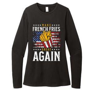 Donald Trump 2024 French Fry Make French Fries Great Again Womens CVC Long Sleeve Shirt