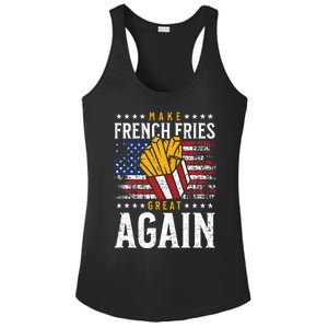 Donald Trump 2024 French Fry Make French Fries Great Again Ladies PosiCharge Competitor Racerback Tank