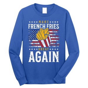 Donald Trump 2024 French Fry Make French Fries Great Again Long Sleeve Shirt