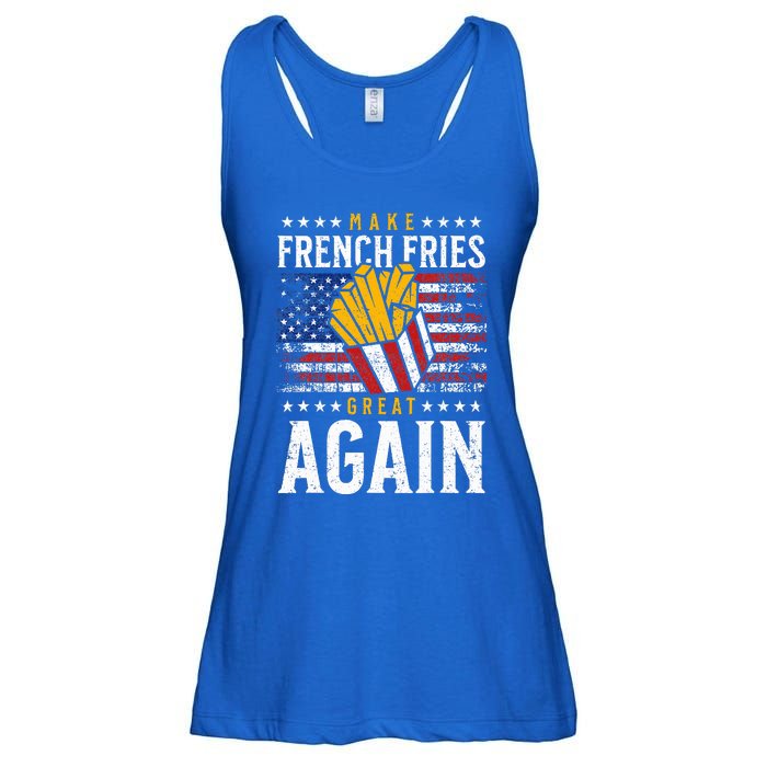 Donald Trump 2024 French Fry Make French Fries Great Again Ladies Essential Flowy Tank