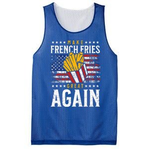 Donald Trump 2024 French Fry Make French Fries Great Again Mesh Reversible Basketball Jersey Tank