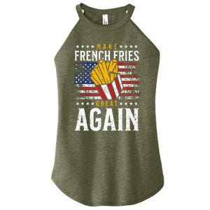 Donald Trump 2024 French Fry Make French Fries Great Again Women's Perfect Tri Rocker Tank