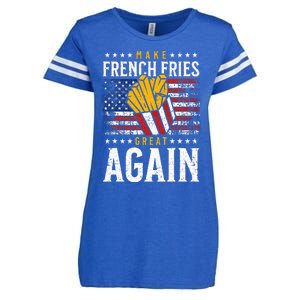 Donald Trump 2024 French Fry Make French Fries Great Again Enza Ladies Jersey Football T-Shirt