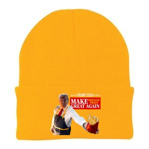 Donald Trump 2024 French Fry Make French Fries Great Again Knit Cap Winter Beanie